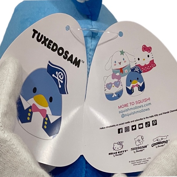 SQUISHMALLOWS Official Kellytoy 6.5" Hello Kitty & Friends Tuxdosam NWT - Picture 5 of 8